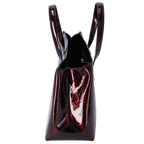 Louis Vuitton Vernis Rayures Wilshire PM Amarante Stripe Patent Leather